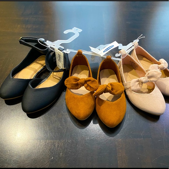 3-Piece Bundle Baby Girl Pointed Shoes Size 5 - Picture 3 of 6